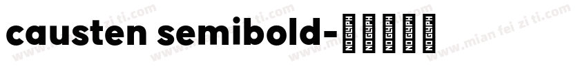 causten semibold字体转换